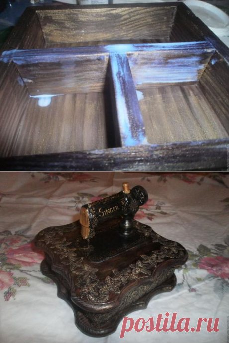 Шкатулка &quot;Ода швейной машинке&quot; - Ярмарка Мастеров - ручная работа, handmade