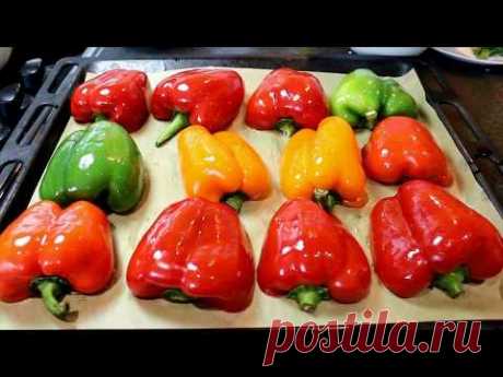 ПЕРЕЦ фаршированный мясом по итальянски. Baked stuffed peppers.