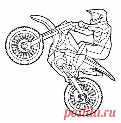 Рисунок питбайка карандашом - 87 идей для срисоки