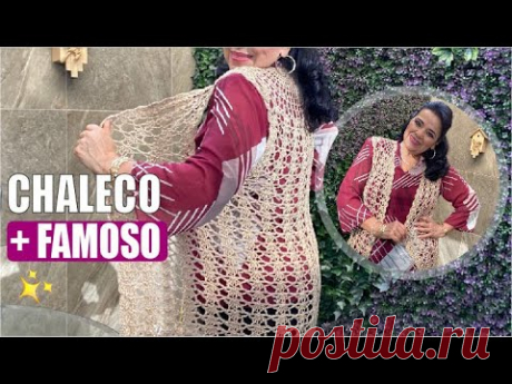 ❤️❤️ [TUTORIAL COMPLETO] CÓMO TEJER EL CHALECO MÁS BONITO DE YOUTUBE - YO TEJO CON LAURA CEPEDA ❤️❤️