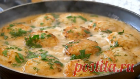 Нежные и Ароматные Куриные Тефтели в Сливочном Соусе | Chicken Meatballs | Tanya Shpilko - YouTube