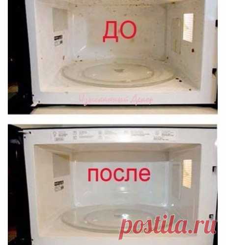 Как эффективно почистить микроволновку?