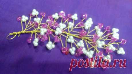 Pink Hair Brooch #hairstyle #easy