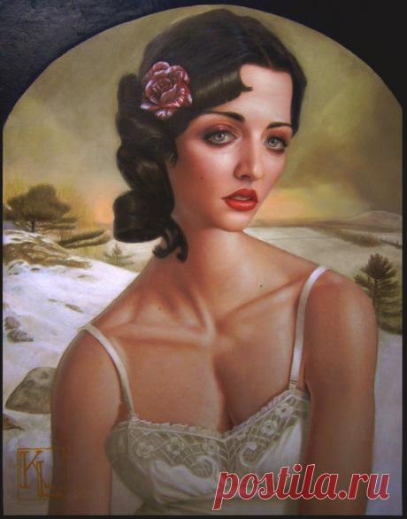 Ничего не говори...Американский художник Kris Lewis