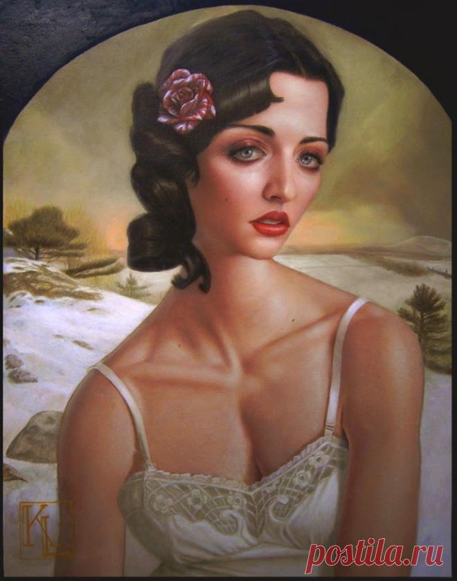 Ничего не говори...Американский художник Kris Lewis