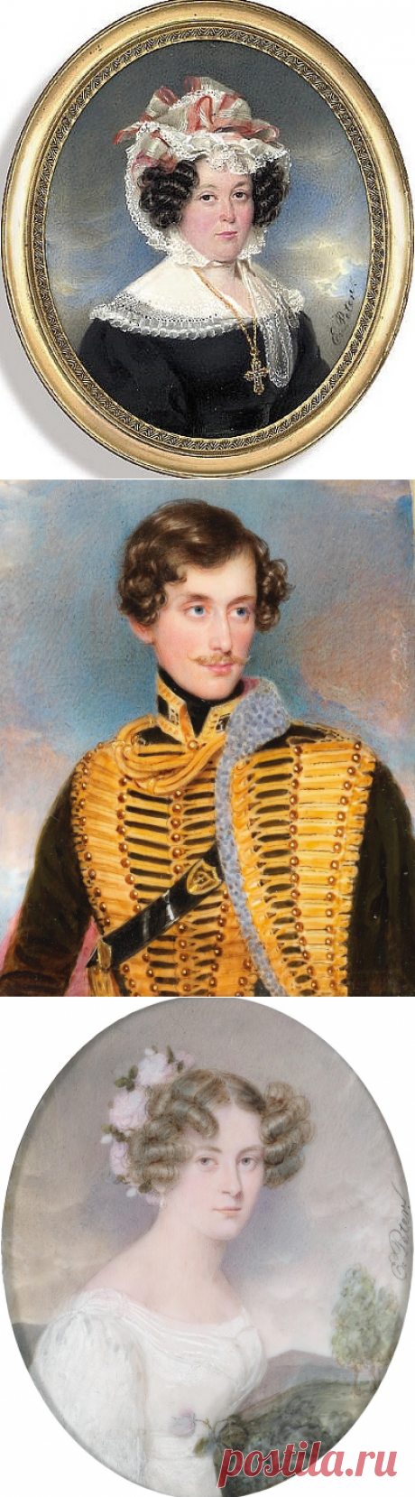 АукционноПортретноАкварельное... Emanuel Thomas Peter (Austrian, 1799-1873)