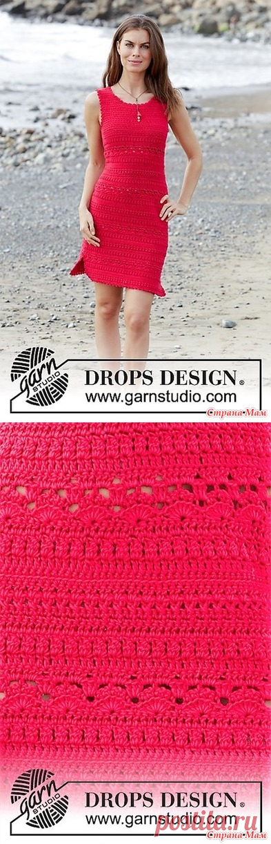 . Платье Belladonna от DROPS Design. - Все в ажуре... (вязание крючком) - Страна Мам