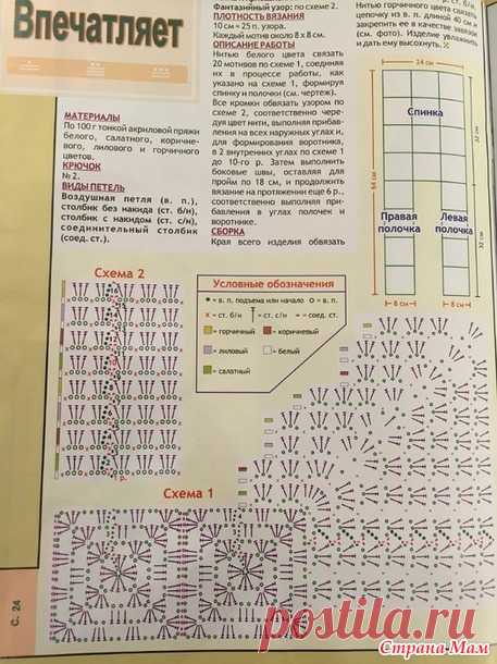 . Летний восторг подборка с журнала - Все в ажуре... (вязание крючком) - Страна Мам