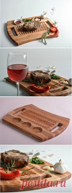 Разделочная доска специально предназначена для приготовления и подачи стейков. Она имеет удобную форму и оригинальный дизайн. Подача мяса на этой дощечке придаст вашей трапезе изысканную атмосферу.
Дерево - ясень
Длина (см) - 37.5
Ширина (см) - 27.5
Высота (см) - 2
Вес (кг) - 1.2
Цена - 241 грн.
ID: 998773254