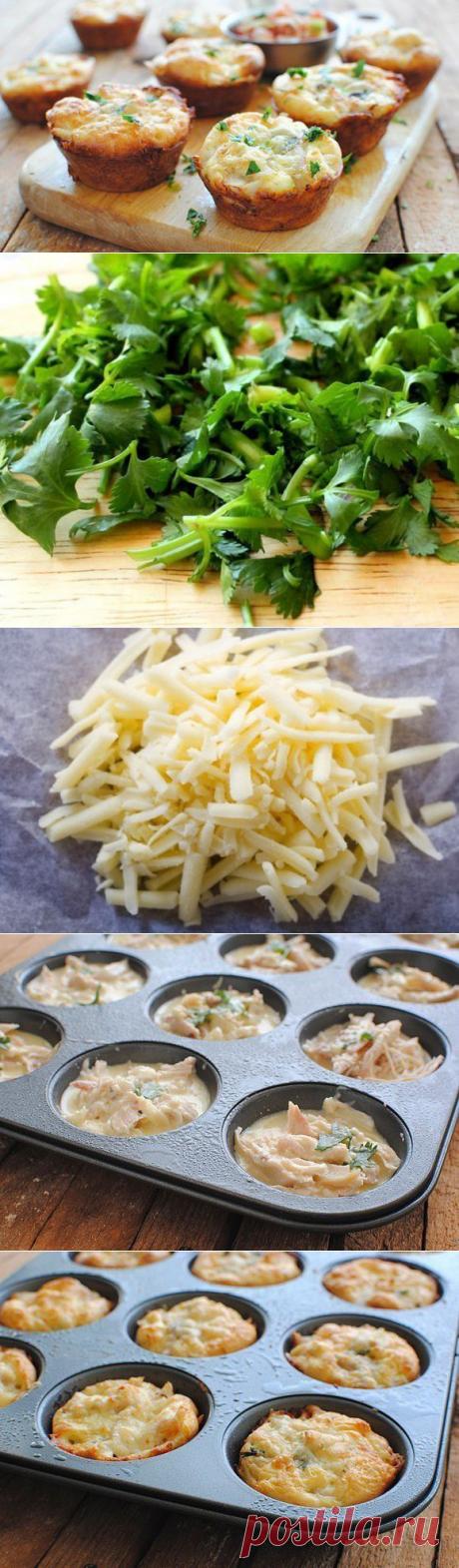 Мафин с курицей и сыром