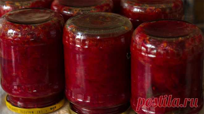 Заготовка для борща на зиму - Простые рецепты Овкусе.ру