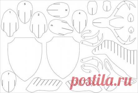 ШАБЛОН ОЛЕНЯ