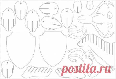 ШАБЛОН ОЛЕНЯ