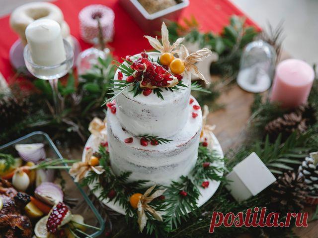 Как сделать торт на Новый год своими руками / От начинки до декора – статья из рубрики 