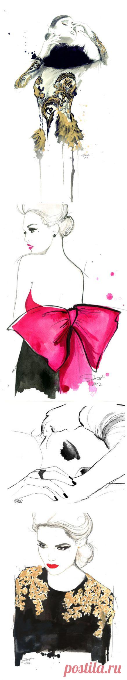 Jessica Durrant- портреты и модные иллюстрации.