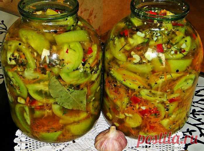 Салаты из зеленых помидоров на зиму: очень вкусные рецепты без стерилизации