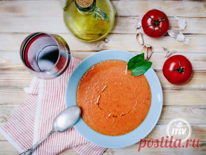 Гаспачо с винным уксусом