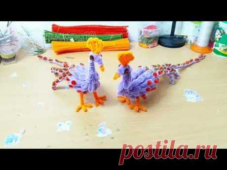 Làm Chim Công Bằng Kẽm Nhung / Diy Handmade