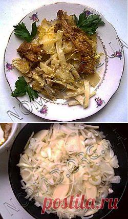 Золотистые куриные шкурки с картофелем в духовке (рецепт + фотографии) - Как приготовить