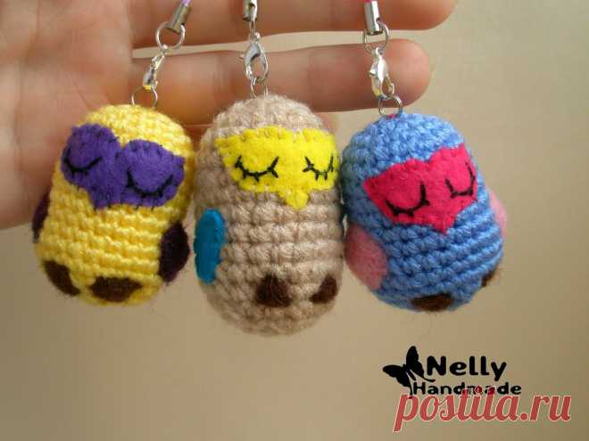 Nelly Handmade: Птичка брелок. Подробный мастер-класс