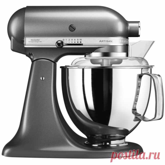 Планетарный миксер KitchenAid 5KSM175PSEMS Artisan 4,8 л серебряный медальон купить в Москве с доставкой по России