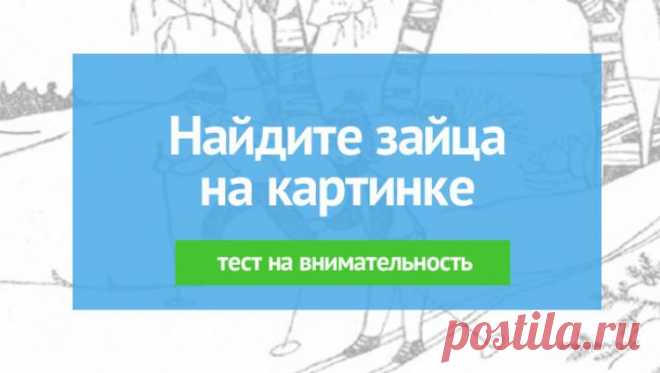 Найдите зайца на картинке с лыжниками