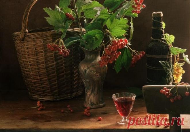 Наливка и ликер из калины на водке и без нее