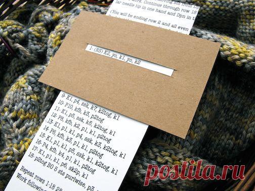 Hint for knitting a repeated pattern | primitivespirit