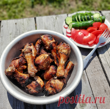 Шашлык из курицы - рецепт автора Марина Амбассадор