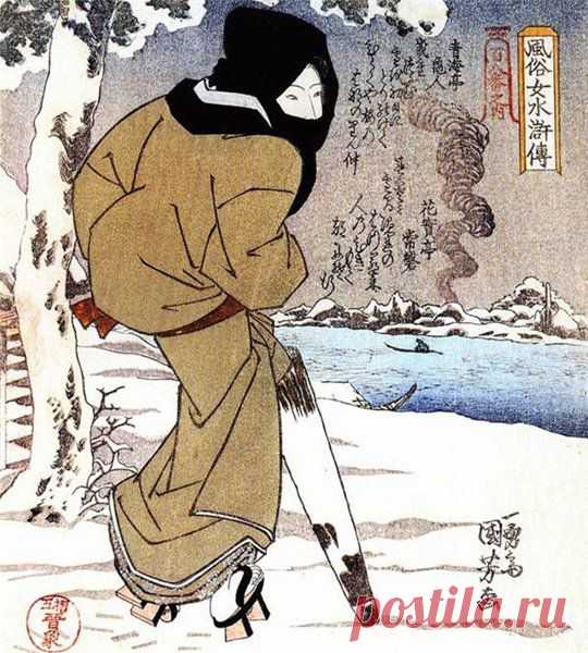Художник Утагава Куниёси. Японские пословицы и поговорки.