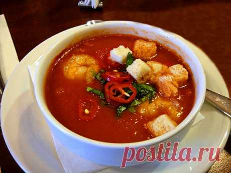 Суп с креветками