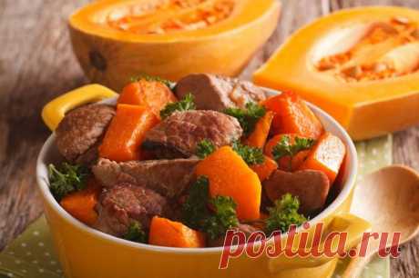 Говядина с тыквой в духовке рецепт с фото - 1000.menu