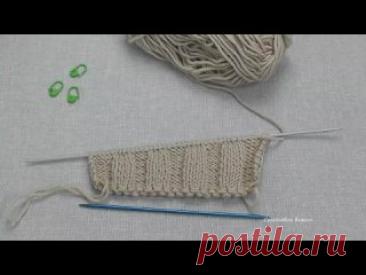 Японская петля. Укороченные ряды. Просто и наглядно.