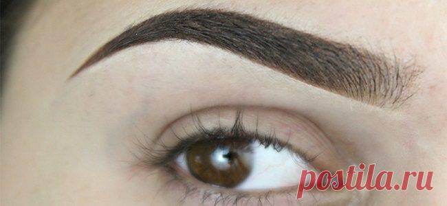 Биотатуаж бровей хной