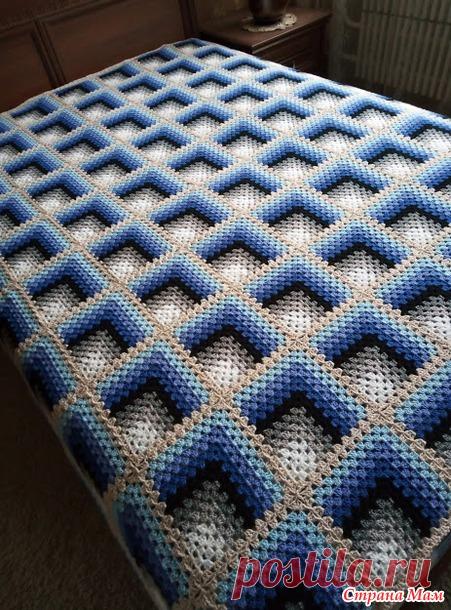 Теперь плед 3Д. - Вязание - Страна Мам