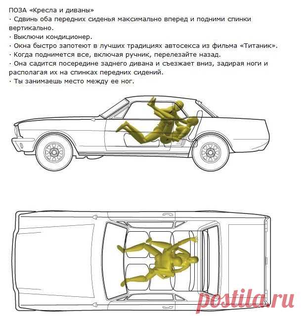 Позы для занятий сексом в автомобиле