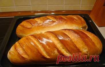 Домашние воздушные батоны на кефире — Домашняя кулинария