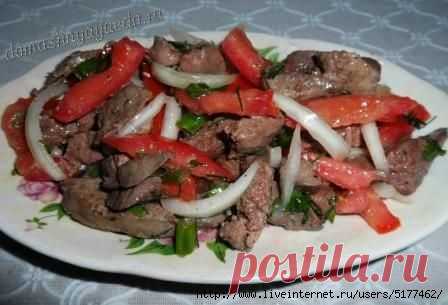Печеночный салат