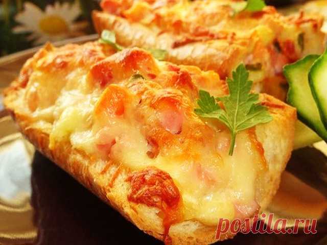 КАК ПРИГОТОВИТЬ ТЕСТО ДЛЯ ЖАРЕНЫХ ПИРОЖКОВ - ПАЛЬЧИКИ ОБЛИЖЕШЬ. Вкуснотища необыкновенная!: БЫСТРЫЙ ПЕРЕКУС - ФАРШИРОВАННЫЙ БАГЕТ