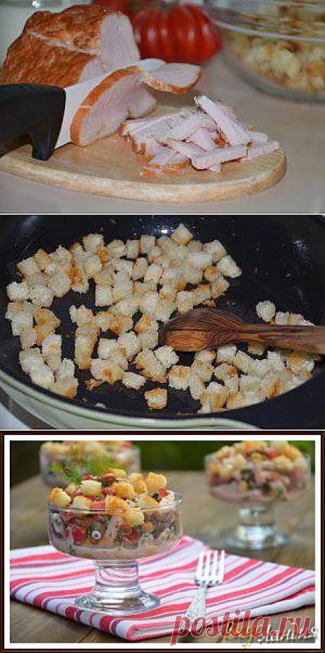 ВкусЛандия - Салат с фасолью и копченым мясом