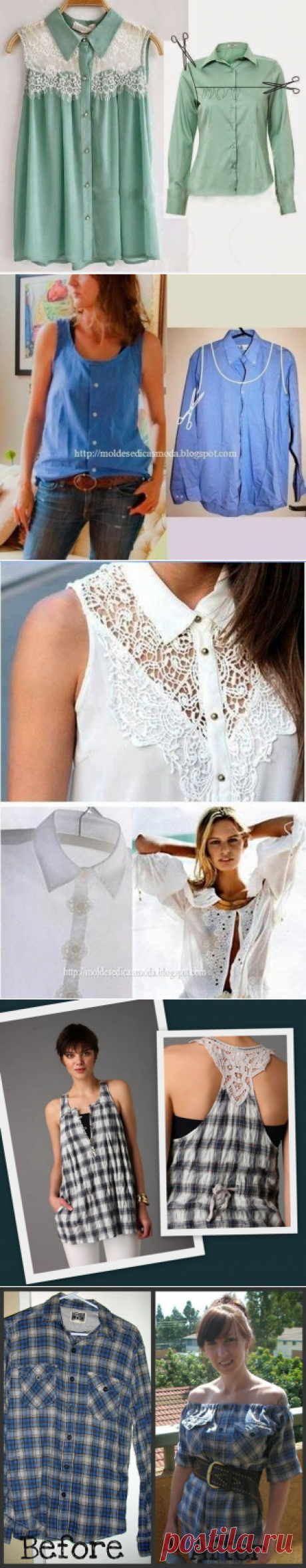 Переделка мужских рубашек