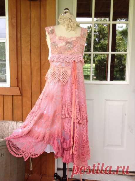 Crochet Bohemian Wedding Dress *****Moroccan Sunset by Luv Lucy