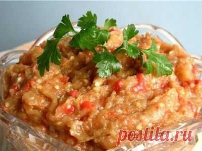 Рецепт: Икра из баклажанов