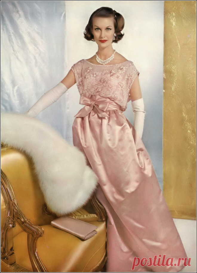 Mary Jane Russell , photo by Henry Clarke, Vogue, Sept. 1, 1956