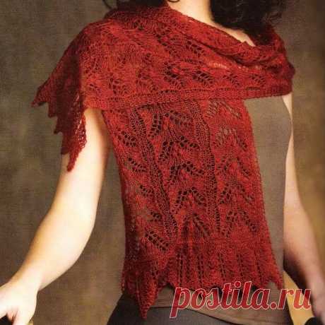 Нежные ажурные палантины, которые пригодятся даже летом | Вязание с Paradosik_Handmade | Дзен