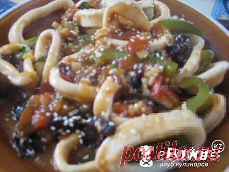 Кальмары в китайском соусе с грибами шиитаки — Рецепт приготовления с фото — Горячие блюда, Блюда из грибов