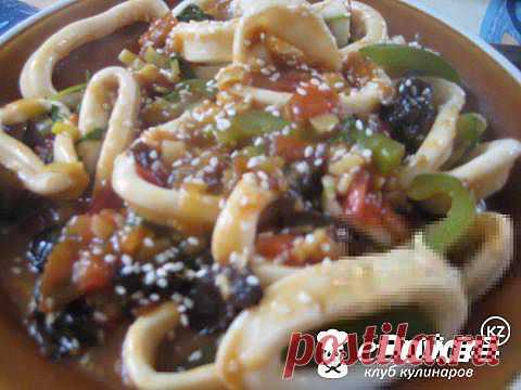 Кальмары в китайском соусе с грибами шиитаки — Рецепт приготовления с фото — Горячие блюда, Блюда из грибов