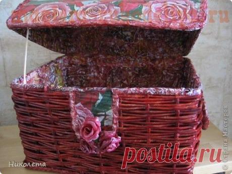 Сундучок из газет. МК.