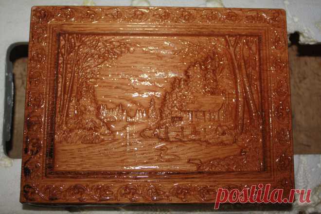 Резное изделие - Панно под лаком