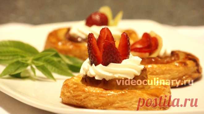 Слоёные Ватрушки с Яблоками – Простой Рецепт от Бабушки Эммы Слоёные Ватрушки с яблоками с Фото и Видео рецептом от videoculinary.ru Бабушка Эмма представляет - Простой Рецепт Ватрушек из слоёного теста с яблоками